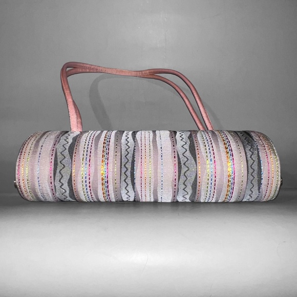 Pink Stitched Barrel Bag - Picture 5 of 7